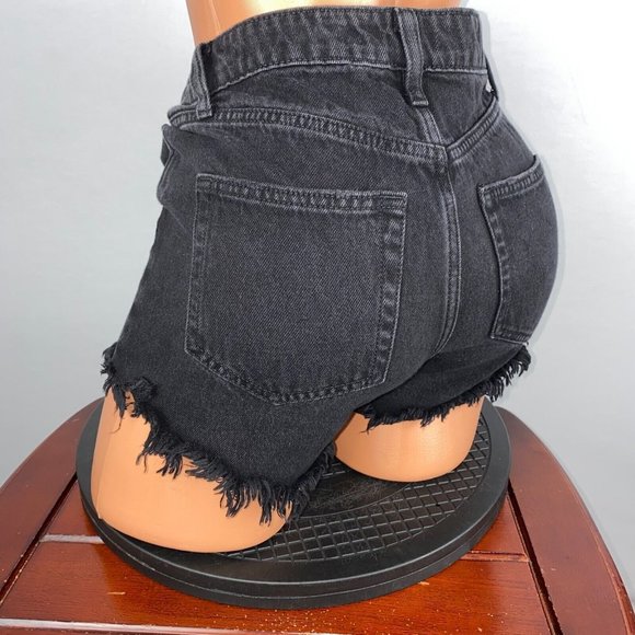 Wild Fable 00 Black Highest Rise Button Fly Shorts - Picture 6 of 8